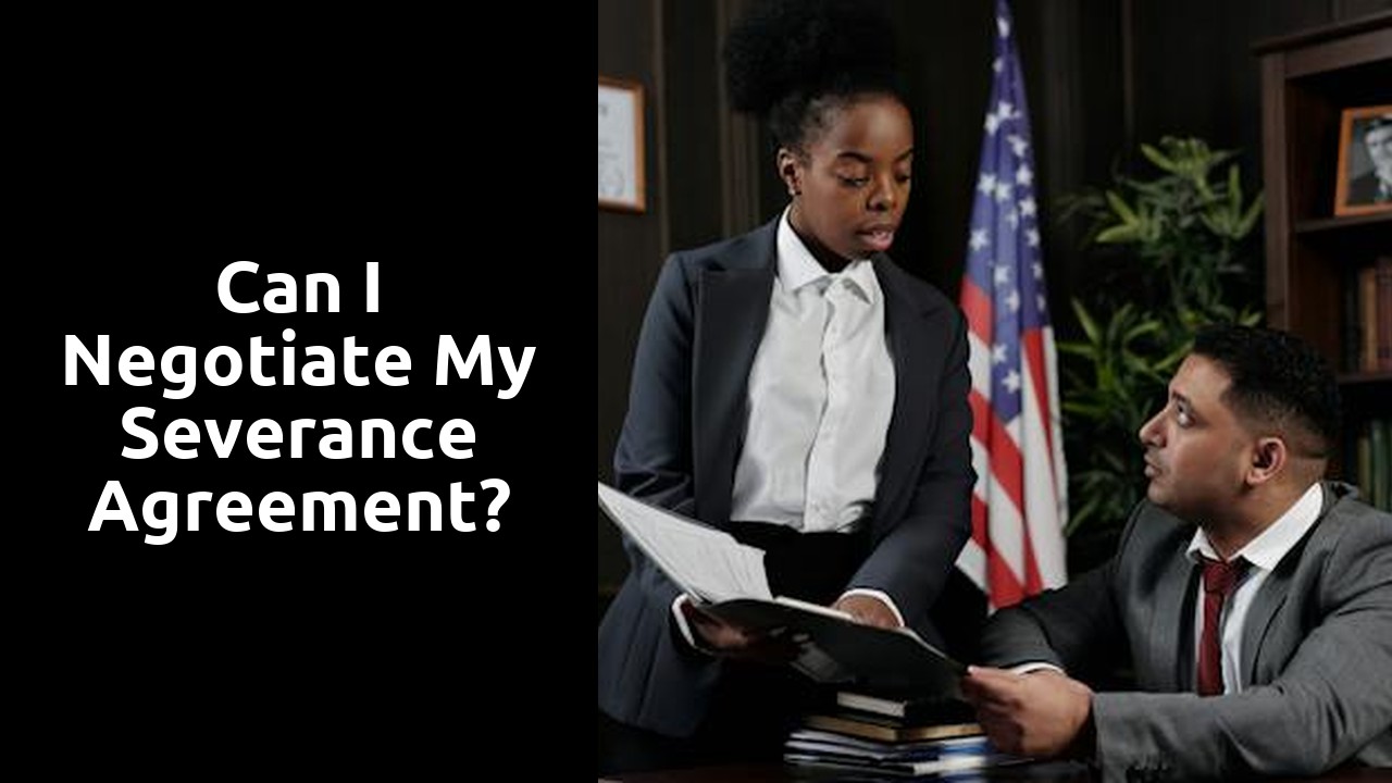 Can I negotiate my severance agreement?