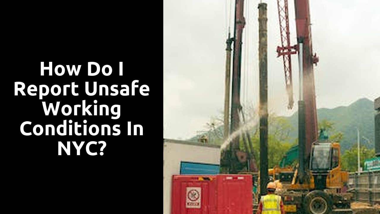How do I report unsafe working conditions in NYC?